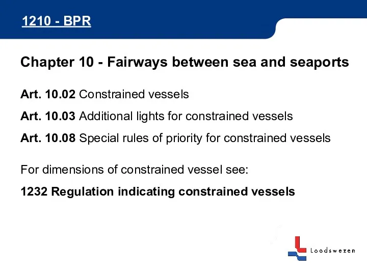 1210 - BPR Chapter 10 - Fairways between sea and