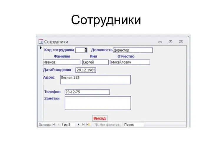 Сотрудники