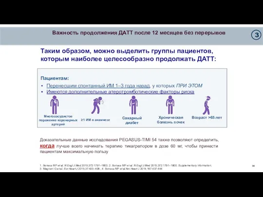 Важность продолжения ДАТТ после 12 месяцев без перерывов Таким образом, можно выделить группы