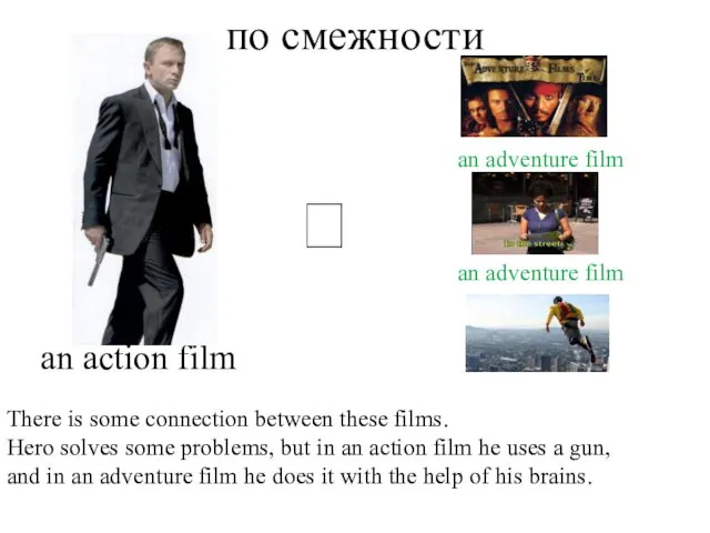по смежности There is some connection between these films. Hero