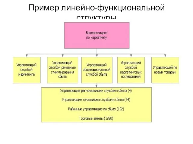 Пример линейно-функциональной структуры