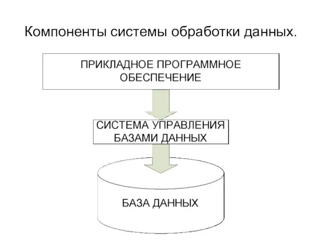 Компоненты системы обработки данных.