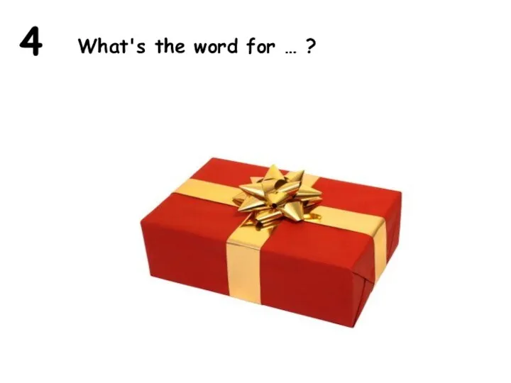 4 What's the word for … ?