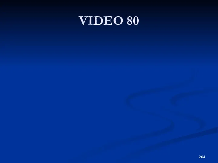 VIDEO 80