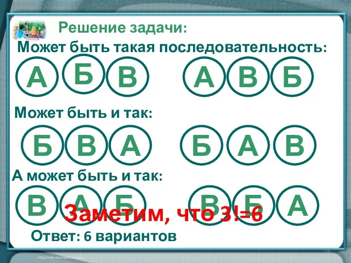 Решение задачи: А А А В Б Б Б В