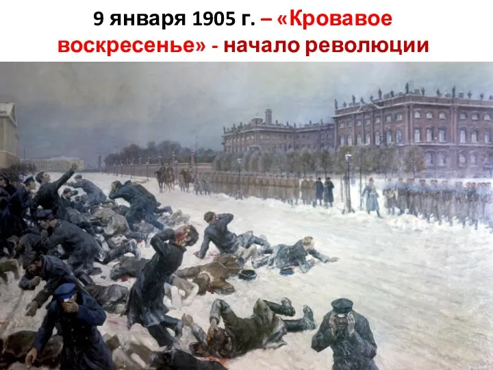 9 января 1905 г. – «Кровавое воскресенье» - начало революции