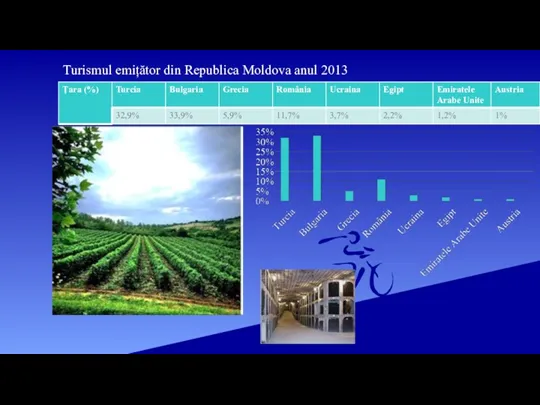 Turismul emițător din Republica Moldova anul 2013