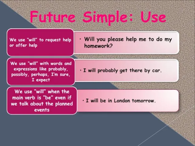 Future Simple: Use