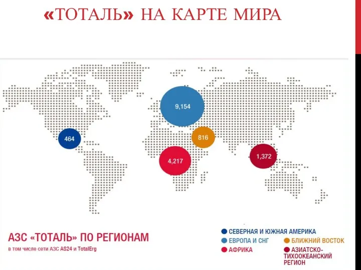 «ТОТАЛЬ» НА КАРТЕ МИРА