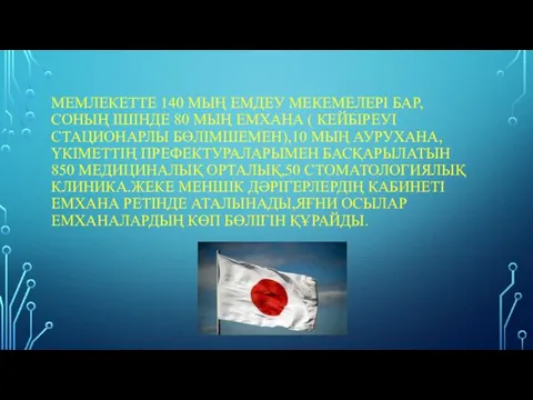 МЕМЛЕКЕТТЕ 140 МЫҢ ЕМДЕУ МЕКЕМЕЛЕРІ БАР,СОНЫҢ ІШІНДЕ 80 МЫҢ ЕМХАНА