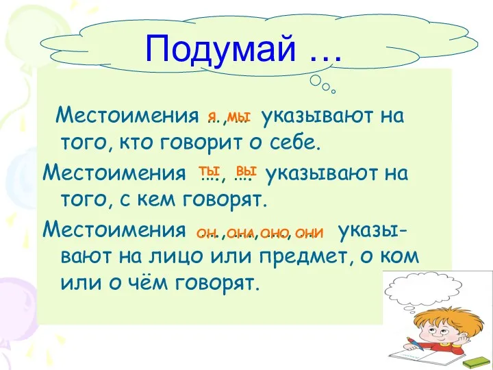 Местоимения …, … указывают на того, кто говорит о себе.