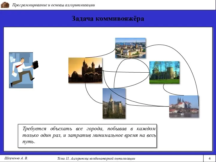 Программирование и основы алгоритмизации Тема 11. Алгоритмы комбинаторной оптимизации 4