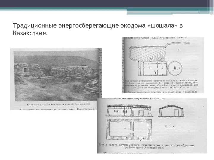 Традиционные энергосберегающие экодома «шошала» в Казахстане.