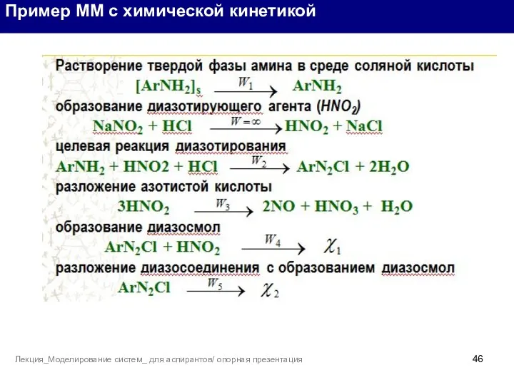 Пример ММ с химической кинетикой Лекция_Моделирование систем_ для аспирантов/ опорная презентация