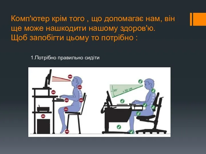 Комп'ютер крім того , що допомагає нам, він ще може