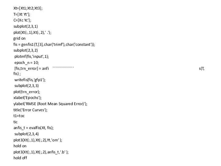 Xt=[Xt1;Xt2;Xt3]; T=[Xt Yt']; C=[Xc Yc']; subplot(2,3,1) plot(Xt(:,1),Xt(:,2),' .'); grid on