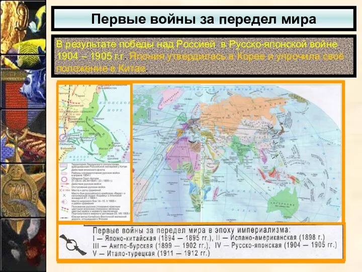 Первые войны за передел мира В результате победы над Россией