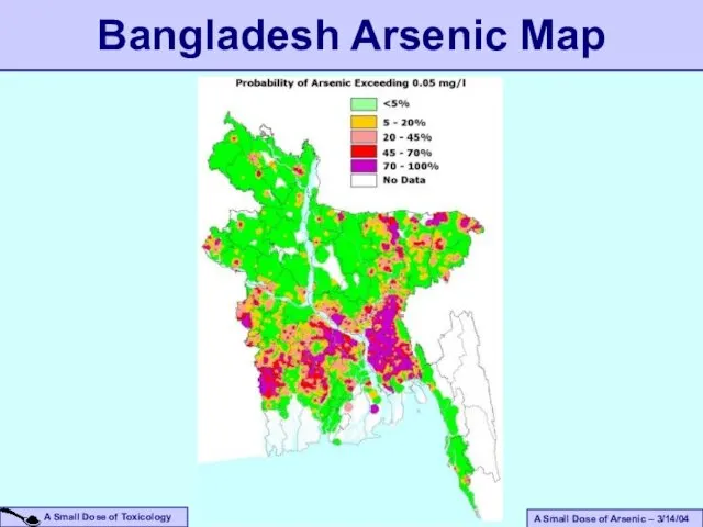Bangladesh Arsenic Map