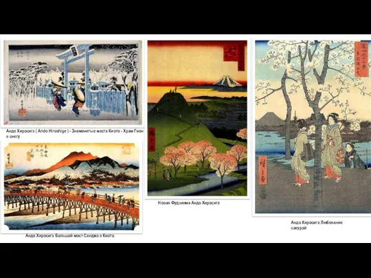 Андо Хиросигэ ( Ando Hiroshige ) - Знаменитые места Киото