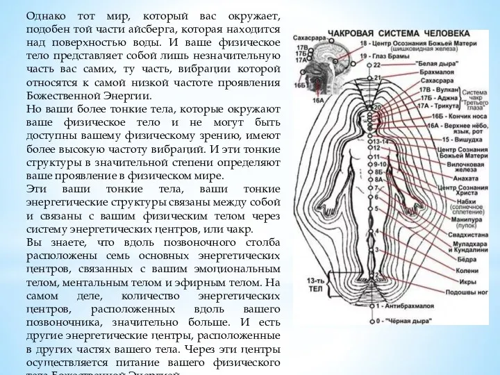 Однако тот мир, который вас окружает, подобен той части айсберга,