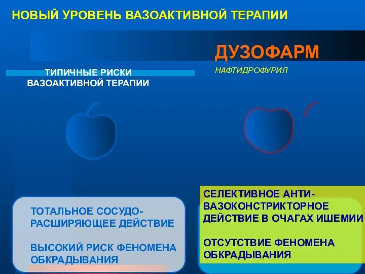 НОВЫЙ УРОВЕНЬ ВАЗОАКТИВНОЙ ТЕРАПИИ НАФТИДРОФУРИЛ ТИПИЧНЫЕ РИСКИ ВАЗОАКТИВНОЙ ТЕРАПИИ ДУЗОФАРМ