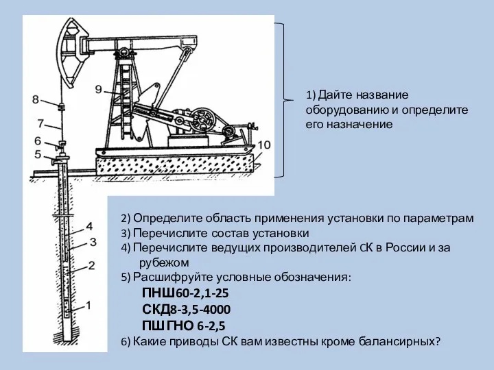 1) Дайте название оборудованию и определите его назначение 2) Определите