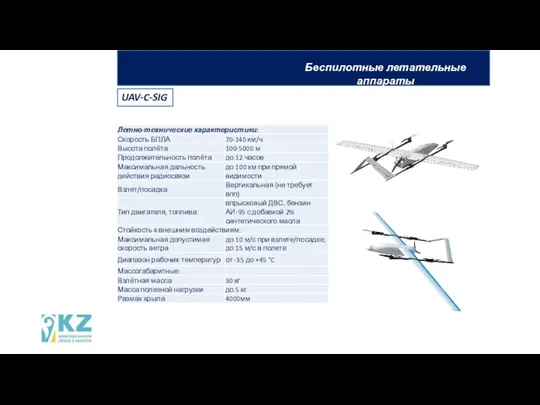 Беспилотные летательные аппараты UAV-C-SIG