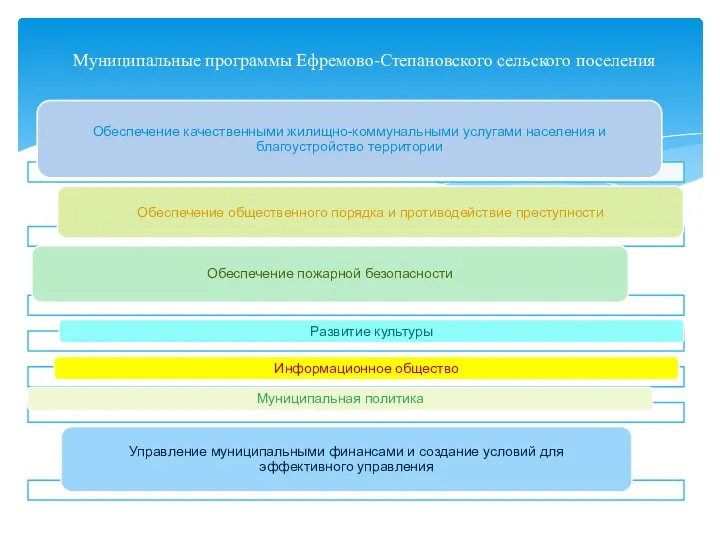 Муниципальные программы Ефремово-Степановского сельского поселения