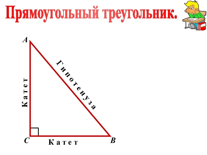 Прямоугольный треугольник. А В С К а т е т