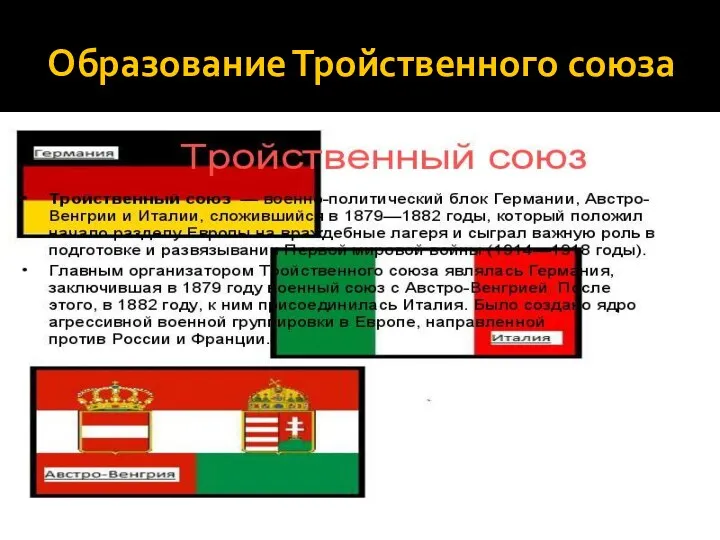 Образование Тройственного союза