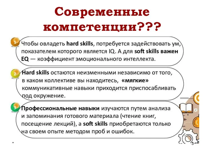 * Современные компетенции???