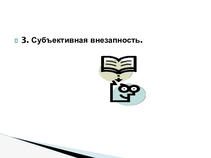 3. Субъективная внезапность.