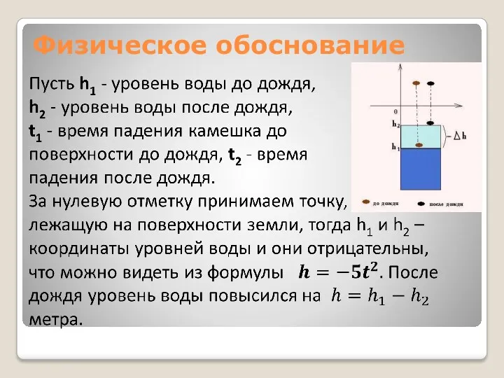 Физическое обоснование