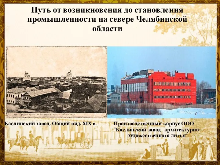 Путь от возникновения до становления промышленности на севере Челябинской области Каслинский завод. Общий