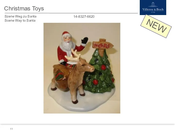 NEW Christmas Toys Szene Weg zu Santa Scene Way to Santa 14-8327-6620