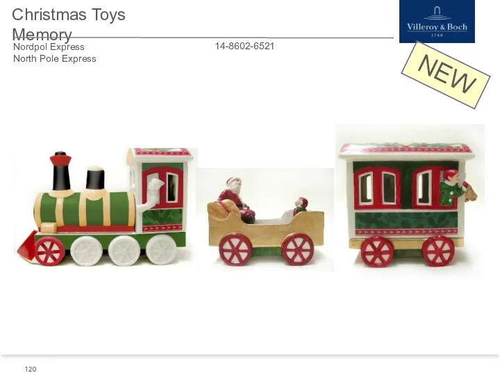 NEW Christmas Toys Memory 14-8602-6521 Nordpol Express North Pole Express