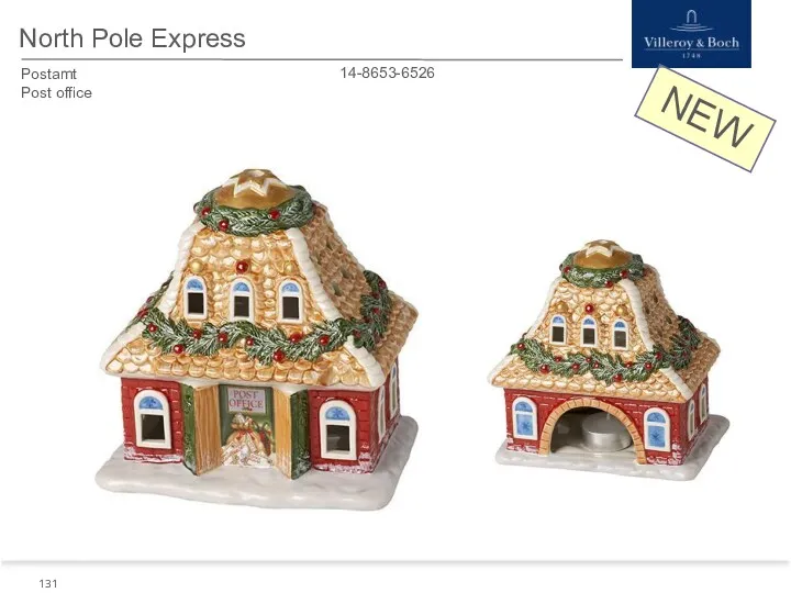 NEW North Pole Express 14-8653-6526 Postamt Post office