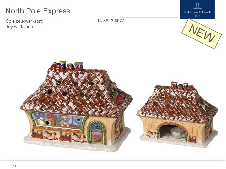 NEW North Pole Express 14-8653-6527 Spielzeugwerkstatt Toy workshop