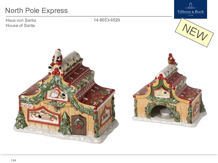 NEW North Pole Express 14-8653-6529 Haus von Santa House of Santa