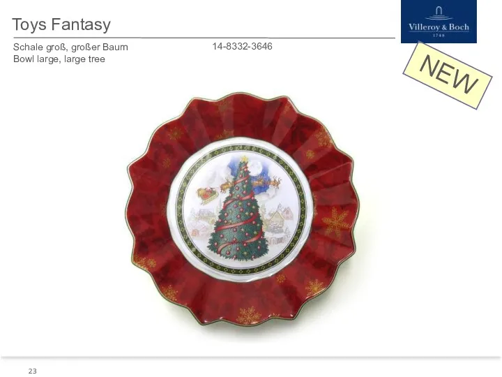 NEW Toys Fantasy Schale groß, großer Baum Bowl large, large tree 14-8332-3646