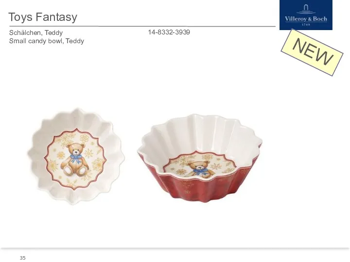 NEW Toys Fantasy Schälchen, Teddy Small candy bowl, Teddy 14-8332-3939