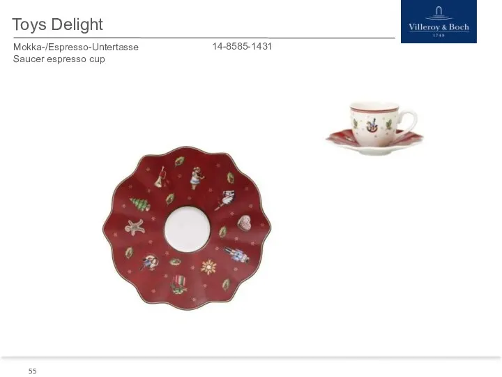 Toys Delight Mokka-/Espresso-Untertasse Saucer espresso cup 14-8585-1431