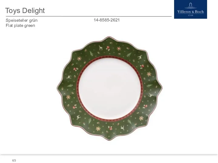 Toys Delight Speiseteller grün Flat plate green 14-8585-2621