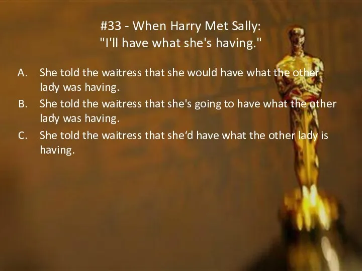 #33 - When Harry Met Sally: "I'll have what she's