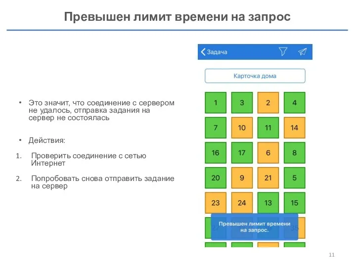 Превышен лимит времени на запрос Это значит, что соединение с