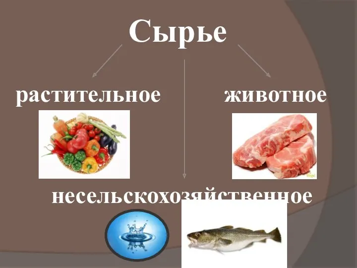 Сырье растительное несельскохозяйственное животное