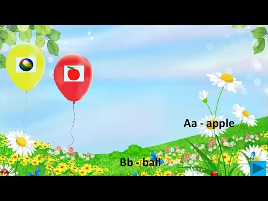 Bb - ball Aa - apple