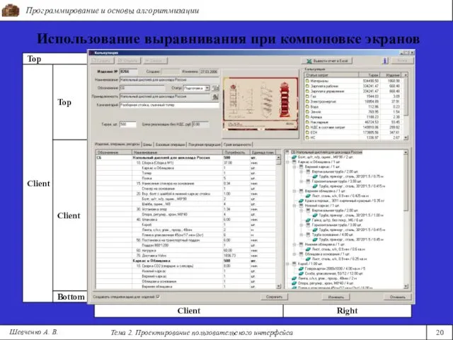 Right Программирование и основы алгоритмизации Тема 2. Проектирование пользовательского интерфейса