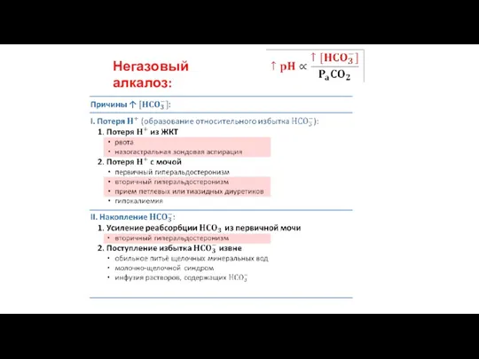 Негазовый алкалоз: