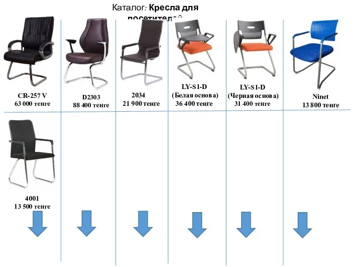 Каталог: Кресла для посетителей CR-257 V 63 000 тенге D2303